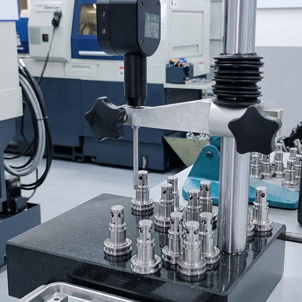 Metal parts in the workshop