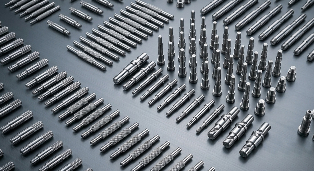High-volume micro motor shafts and precision locating pins manufactured by Feigeer Tech