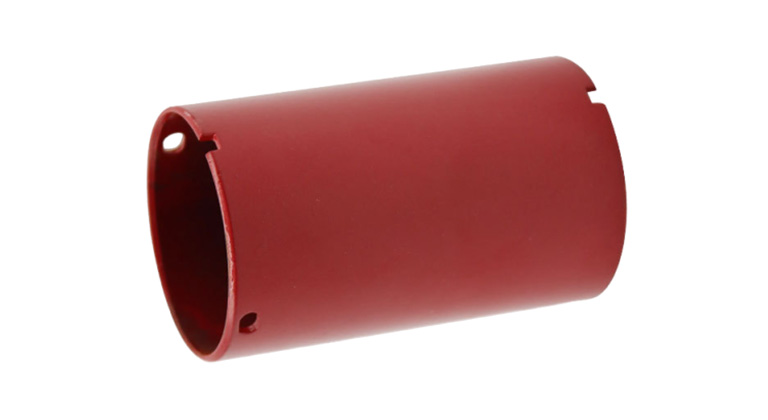 Custom CNC machined motor housing by Feigeer Tech.