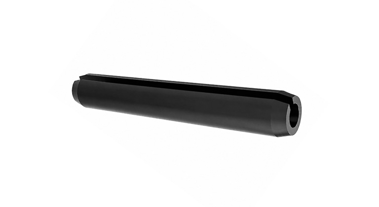 Heavy-duty custom machined spring pin replacement component for agricultural cotton pickers and excavators.